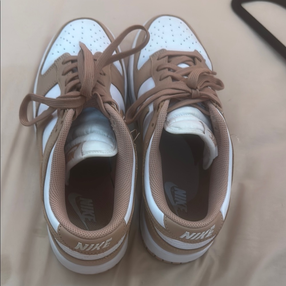 Nike White and Brown Sneakers